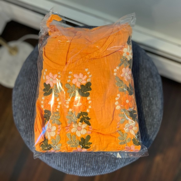 NWT MOMO New York Designer Turmeric Flower Dress, OS (SOLD OUT!) - Picture 6 of 7